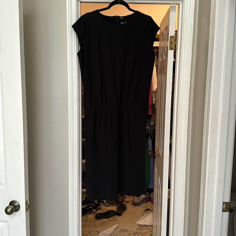 Albion black jumper casual dress with tie waist. Never worn.